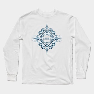 Trust v2 (blue) Long Sleeve T-Shirt